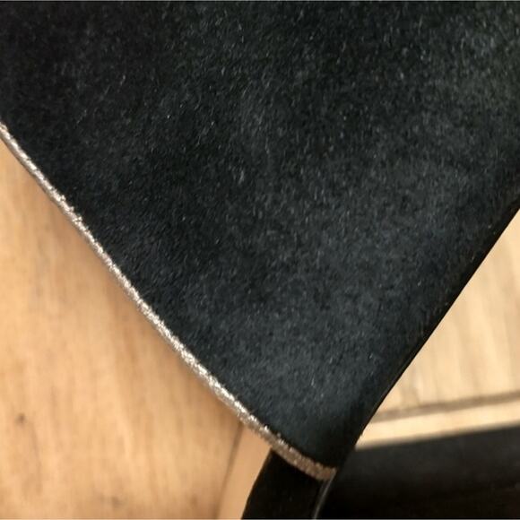 Tommy Hilfiger Sayna dressy open toe mules black with gold trim size 8 - Picture 7 of 12